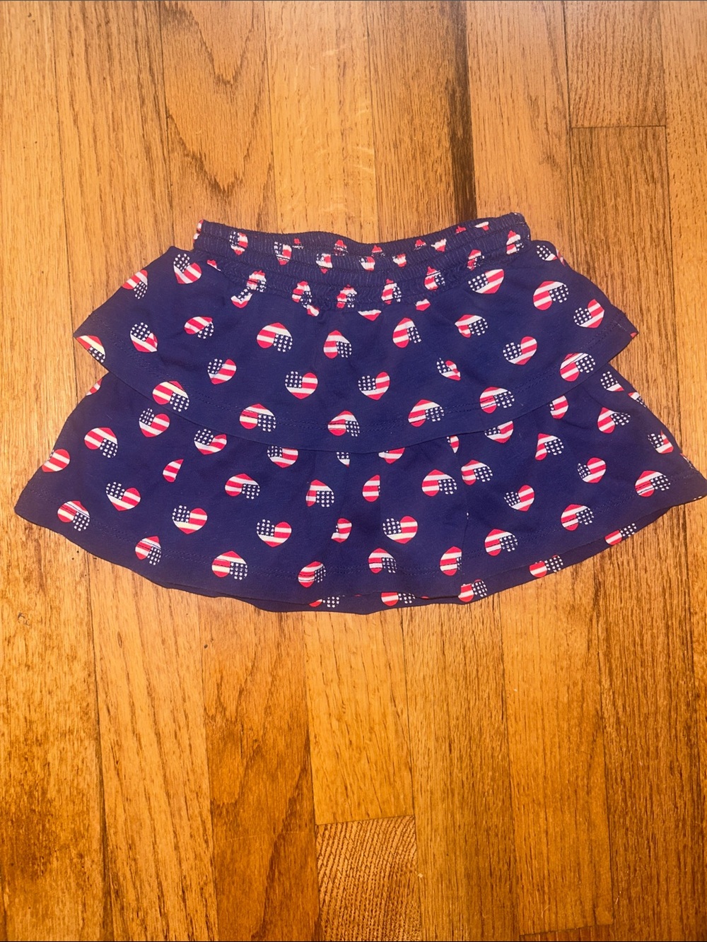 Baby Girl Jumping Beans America Navy and White Patriotic Skirt Skort 18 Months
